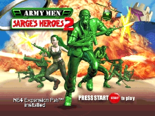 Army Men - Sarge's Heroes 2 (USA) Title Screen